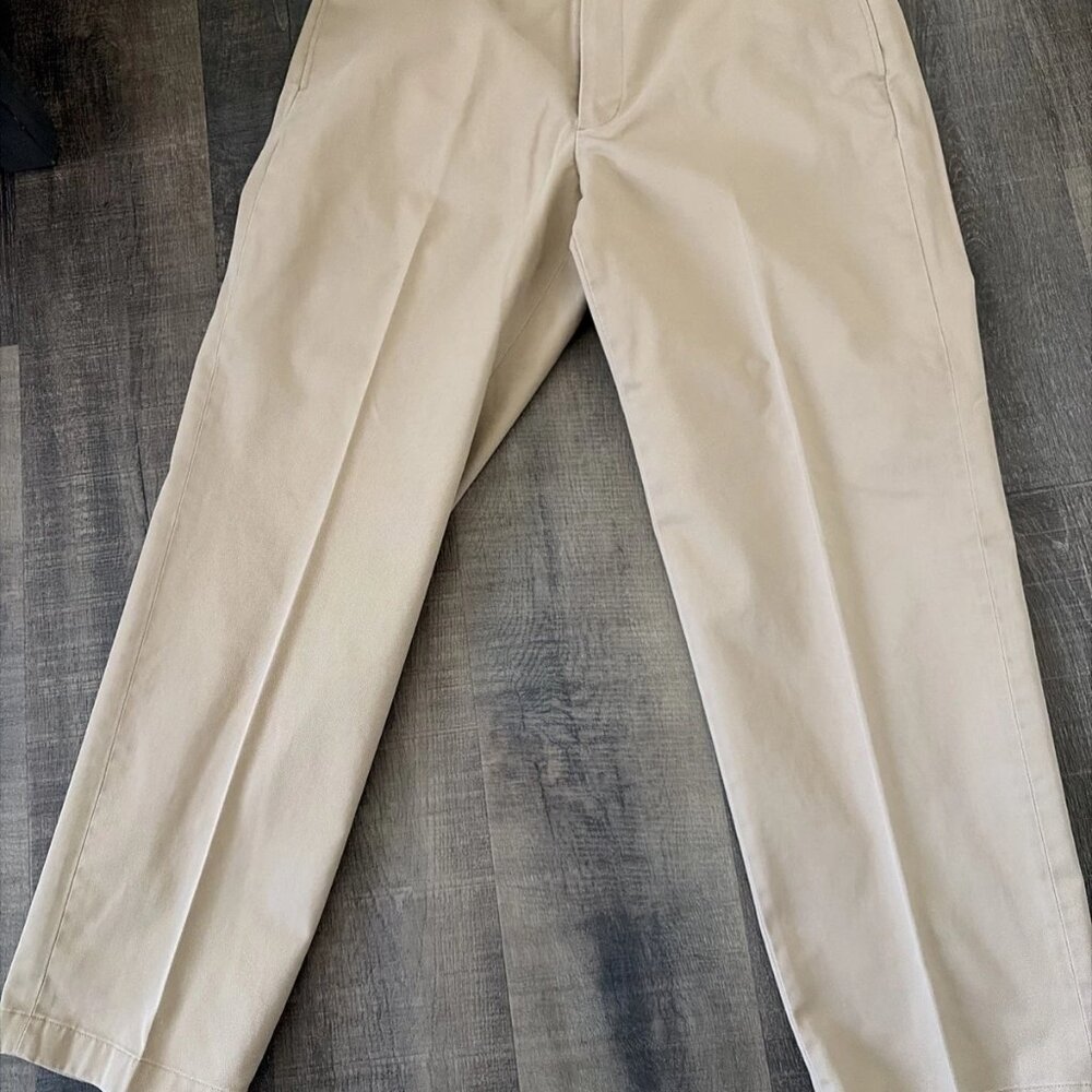 Brooks Brothers Advantage Chino Hudson Pants Men's 36x31 Cotton Chino Dark Beige - Picture 4 of 4